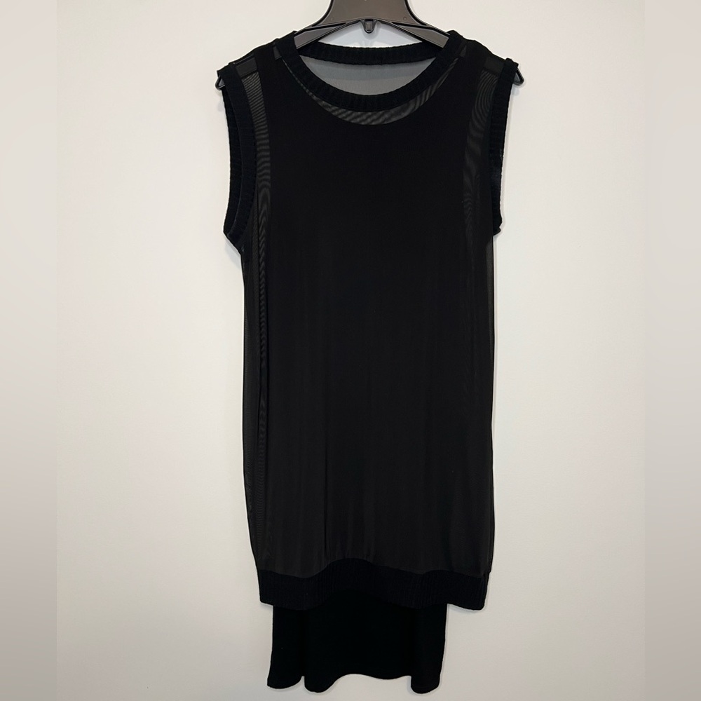 Black Mesh 2 Layer Grunge Whimsigoth Dress